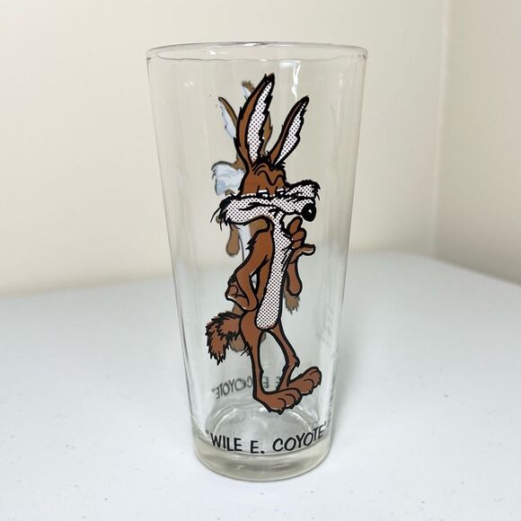 VTG 1973 Looney Tunes Pepsi Wile E. Coyote Collectible Drinking Glass - Picture 1 of 6